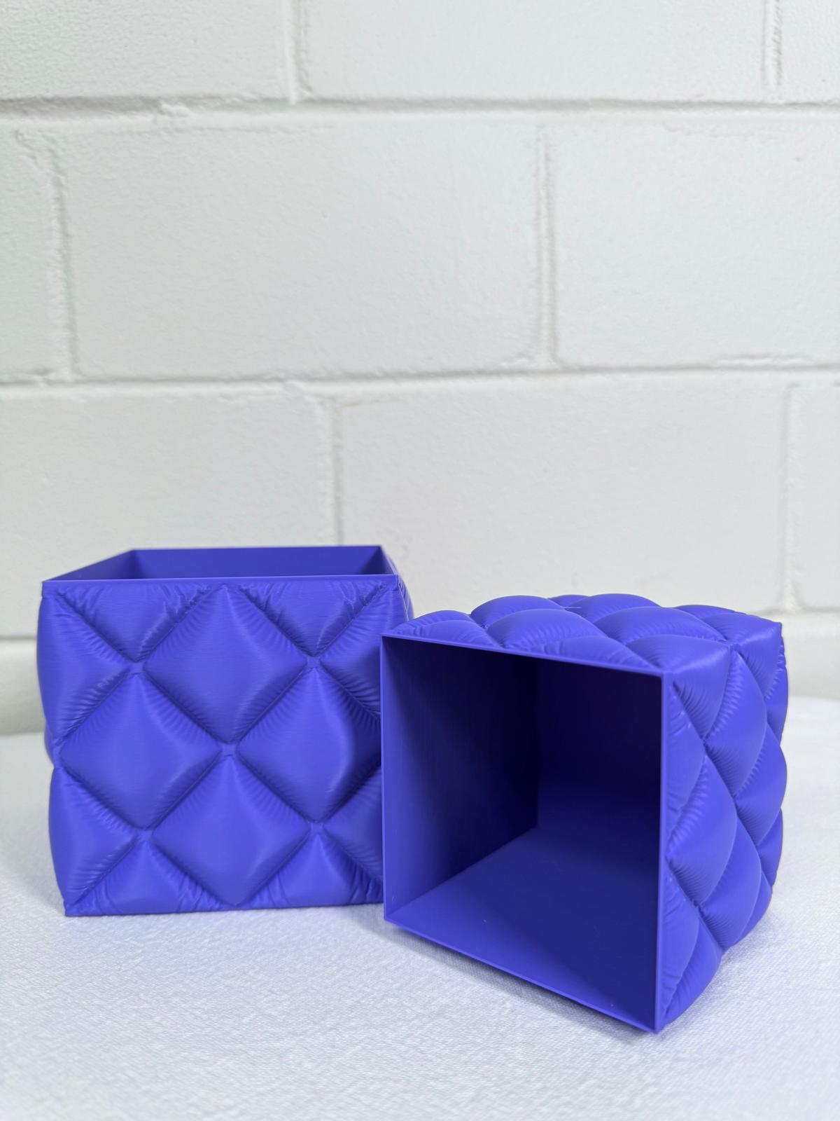 Quilted-Style Pen & Brush Holder or Pot