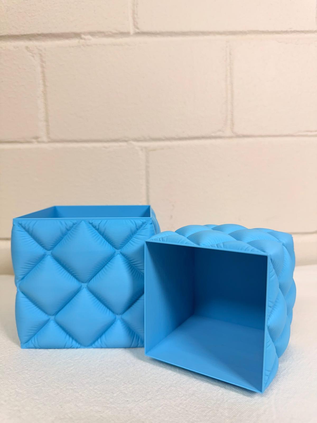 Quilted-Style Pen & Brush Holder or Pot