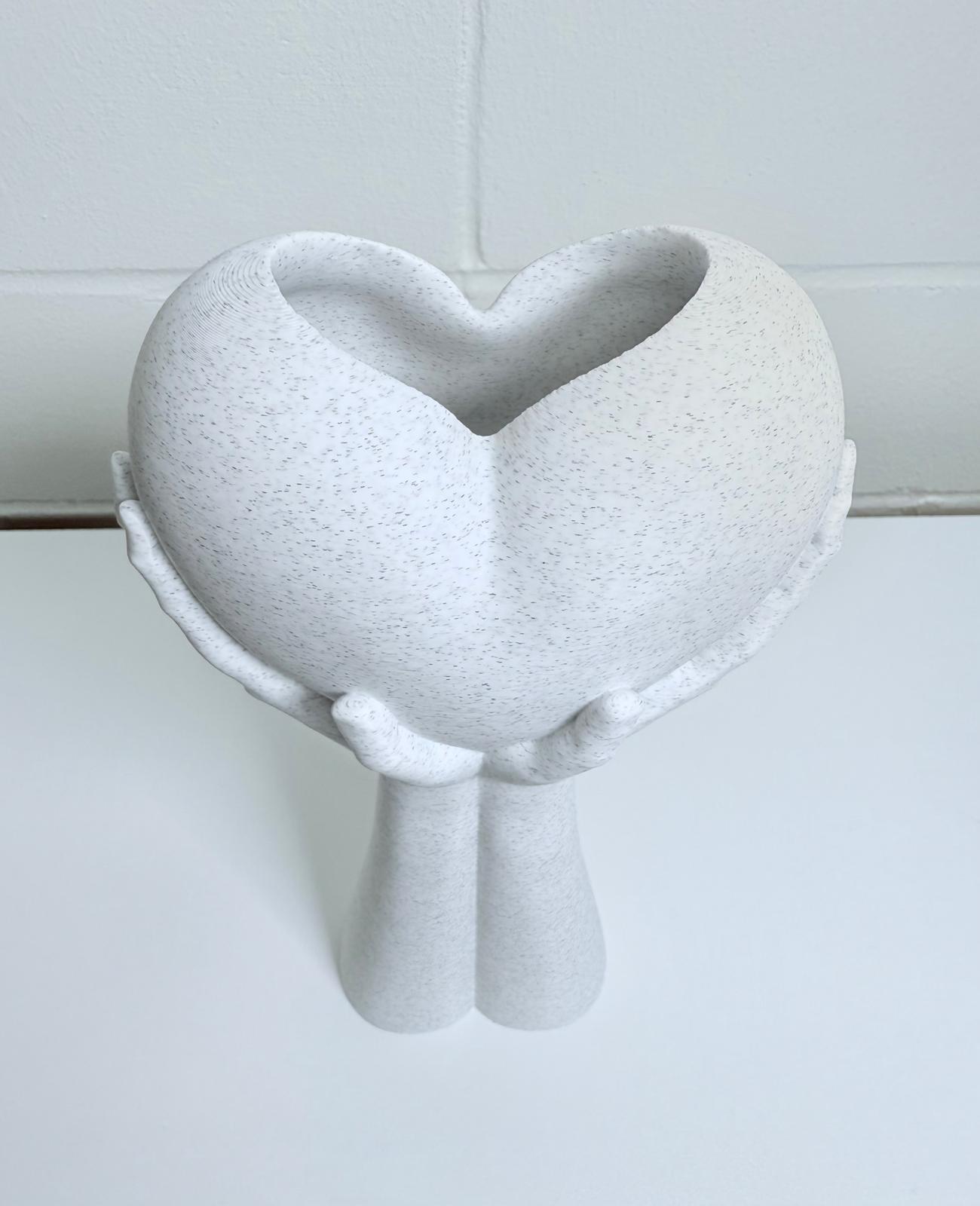 Heart in Hands Vase