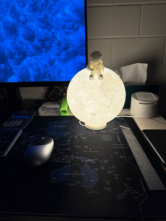 Astronaut Moon Lamp