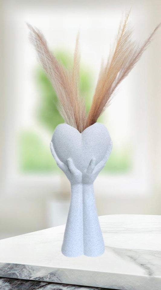 Heart in Hands Vase